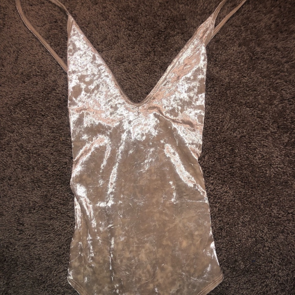 FOREVER 21 bodysuit velvet